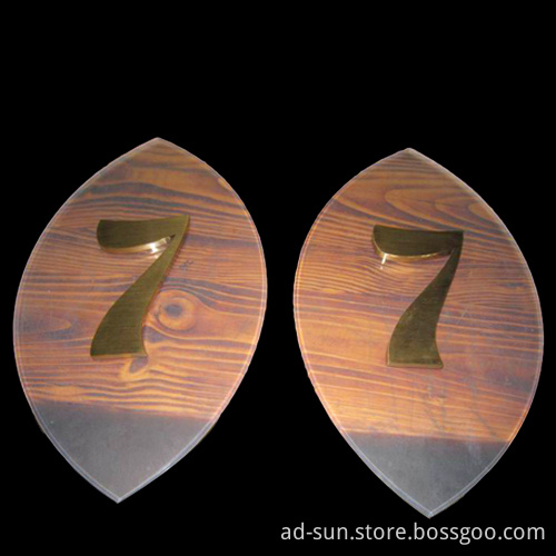 Acrylic Door Sign, Acrylic Room Number Sign, Door Number Made in Shenzhen